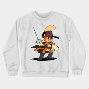 Puss in Boots 1930s rubber hose style Crewneck Sweatshirt